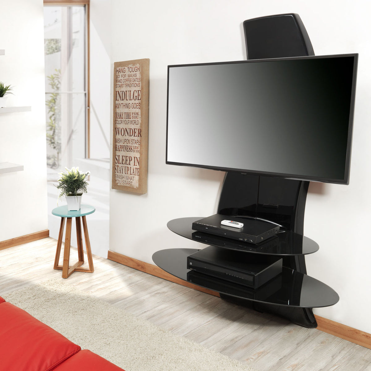 Rack TV Ghost Design 2000  Negro (2da Selección N1000)