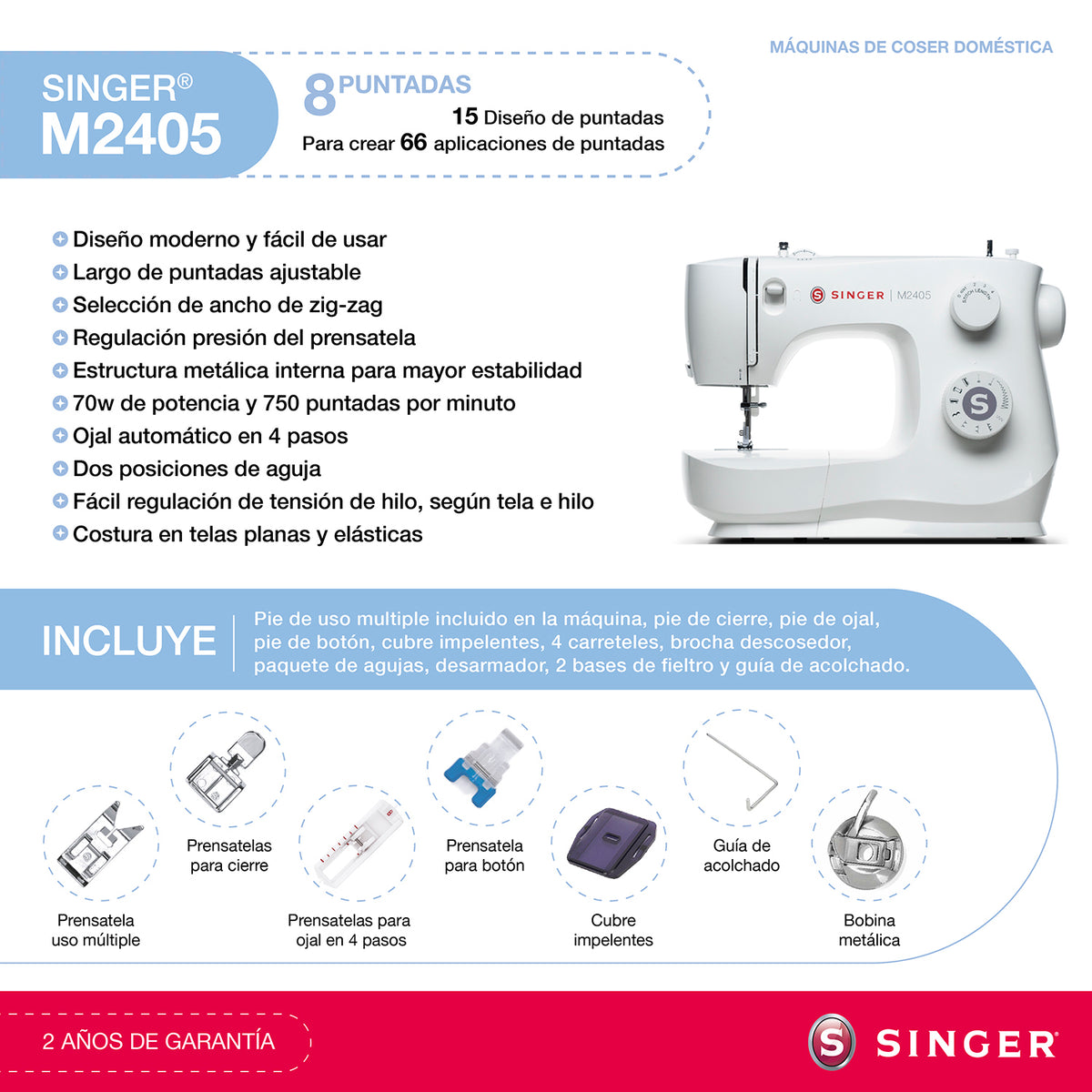 Máquina de Coser Singer M2405