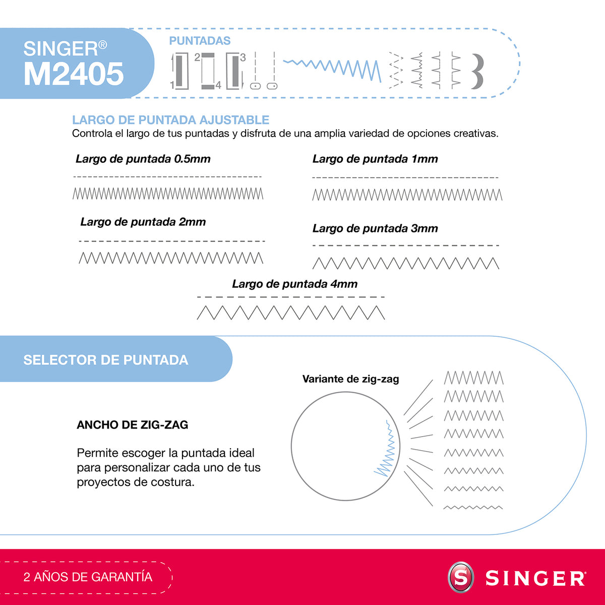 Máquina de Coser Singer M2405