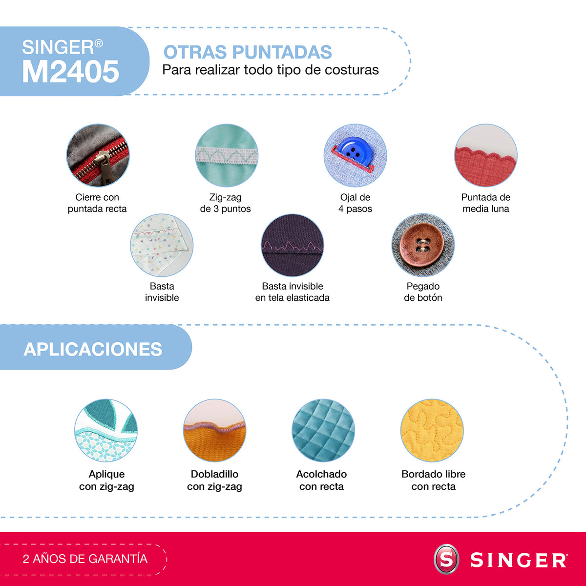 Máquina de Coser Singer M2405
