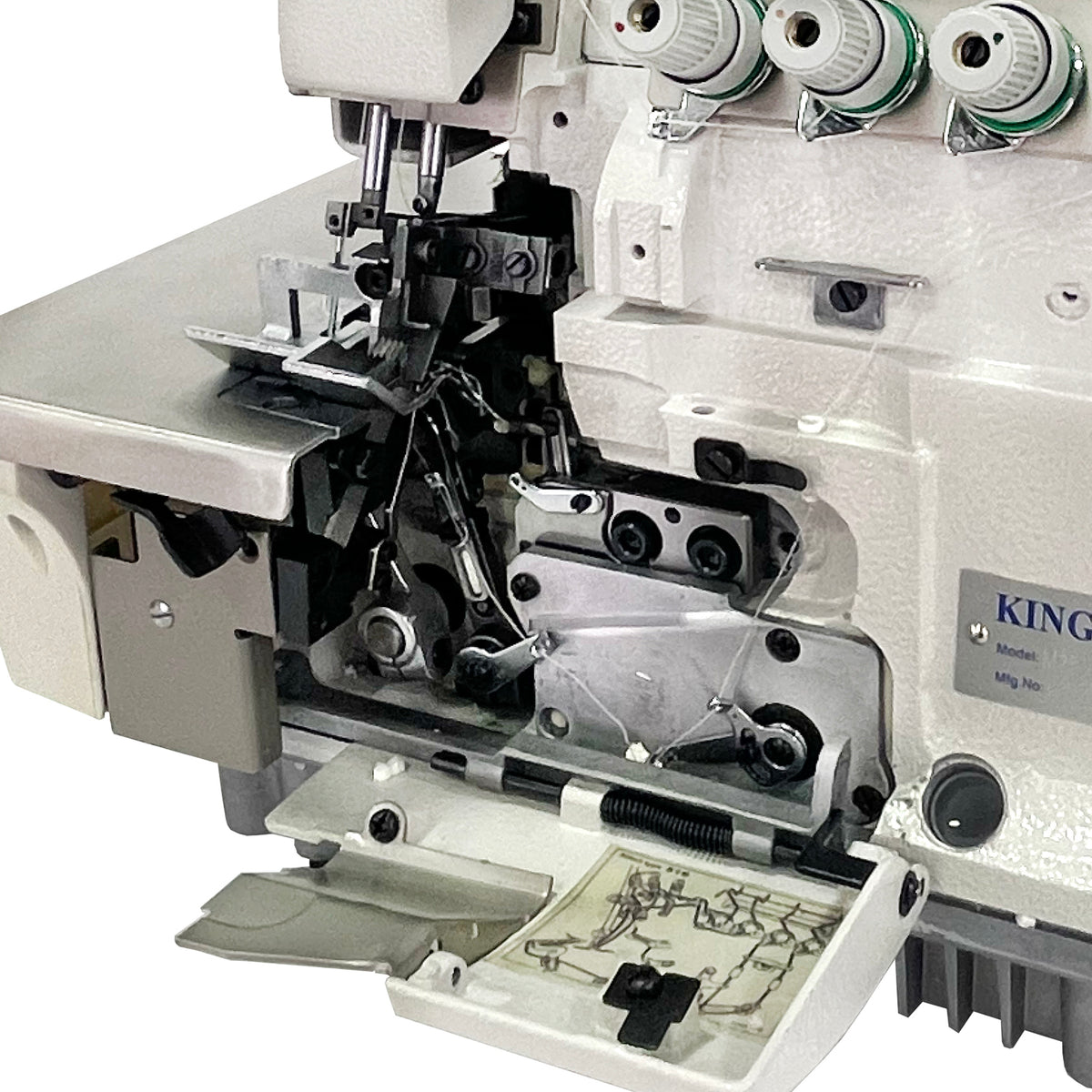 Set Máquina Overlock Industrial Kingmax 3 Hilos M752F-20H Extra Pesada