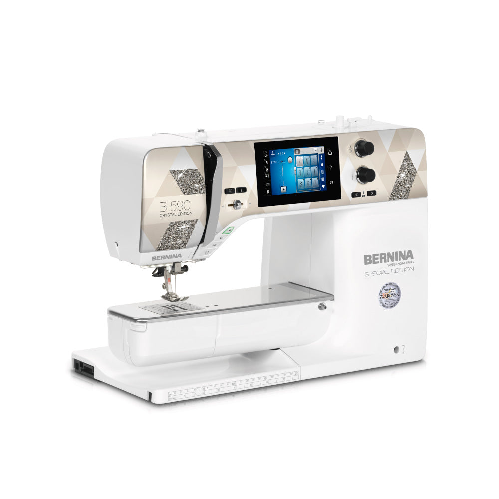 Bordadora y Máquina de Coser BERNINA 590 Crystal Edition + Módulo de Bordado +2  Bolso + Set Inspiration