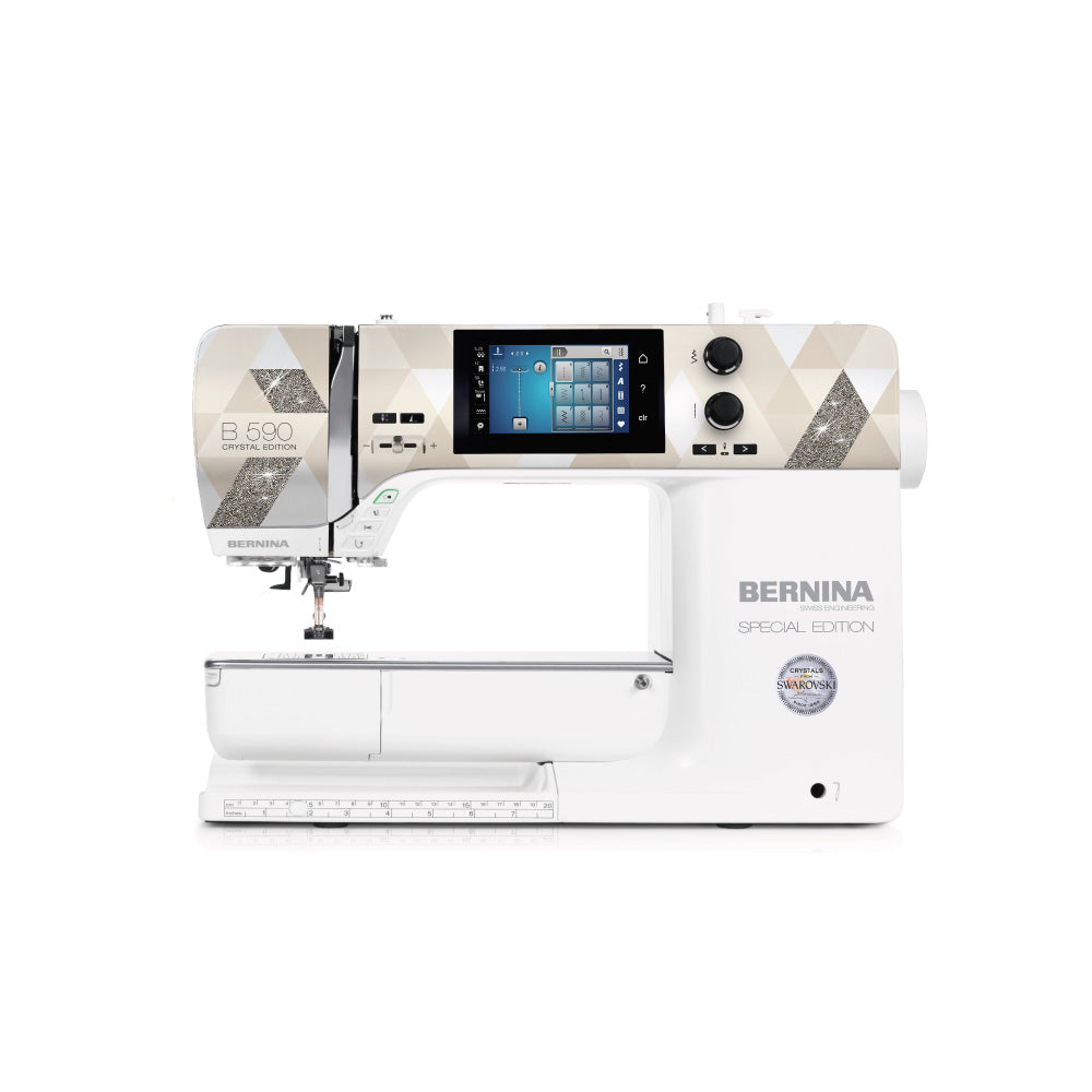 Bordadora y Máquina de Coser BERNINA 590 Crystal Edition + Módulo de Bordado +2  Bolso + Set Inspiration