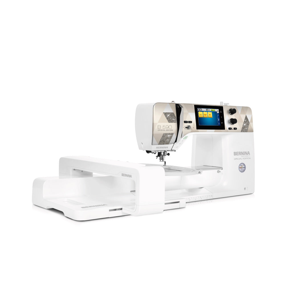 Bordadora y Máquina de Coser BERNINA 590 Crystal Edition + Módulo de Bordado +2  Bolso + Set Inspiration