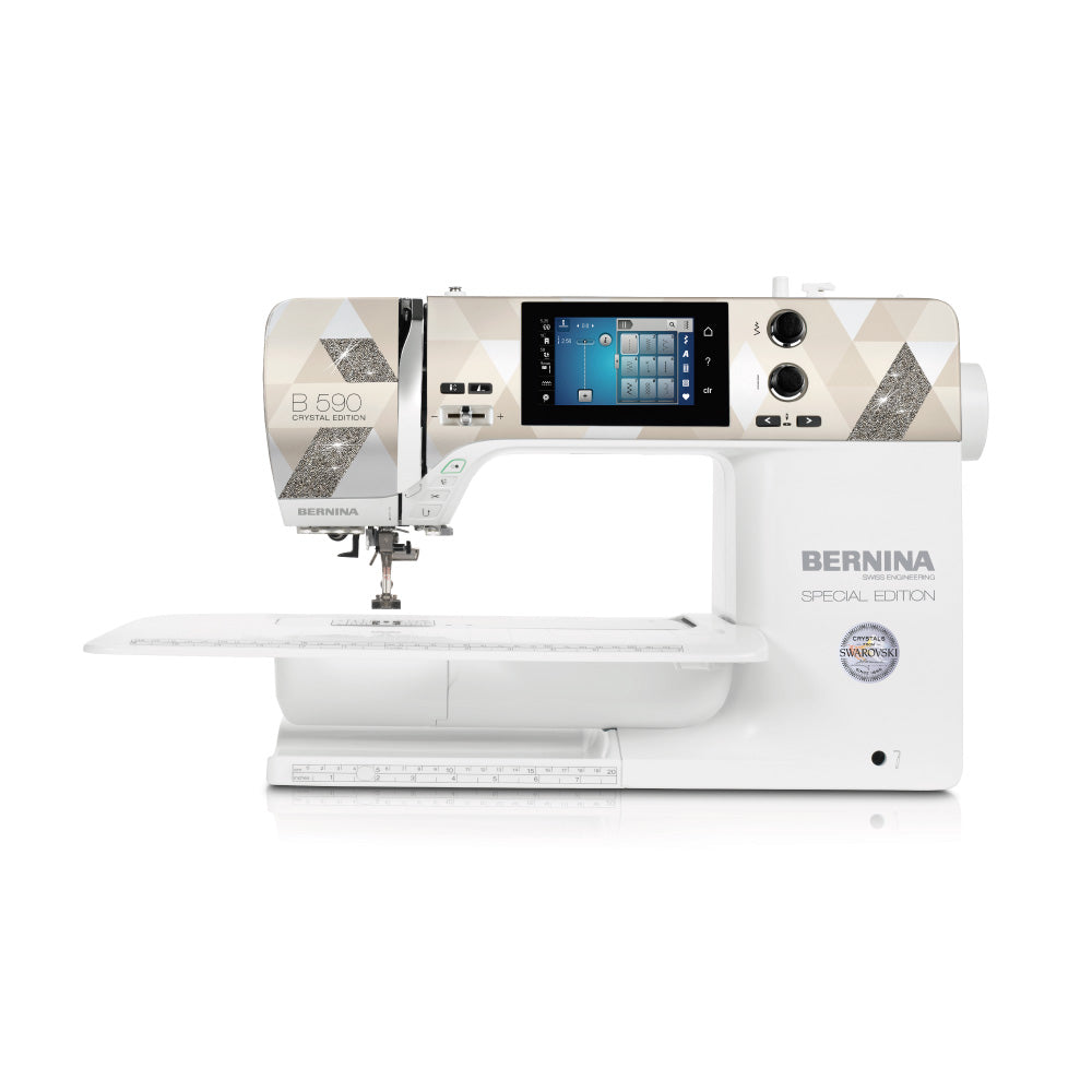 Bordadora y Máquina de Coser BERNINA 590 Crystal Edition + Módulo de Bordado +2  Bolso + Set Inspiration