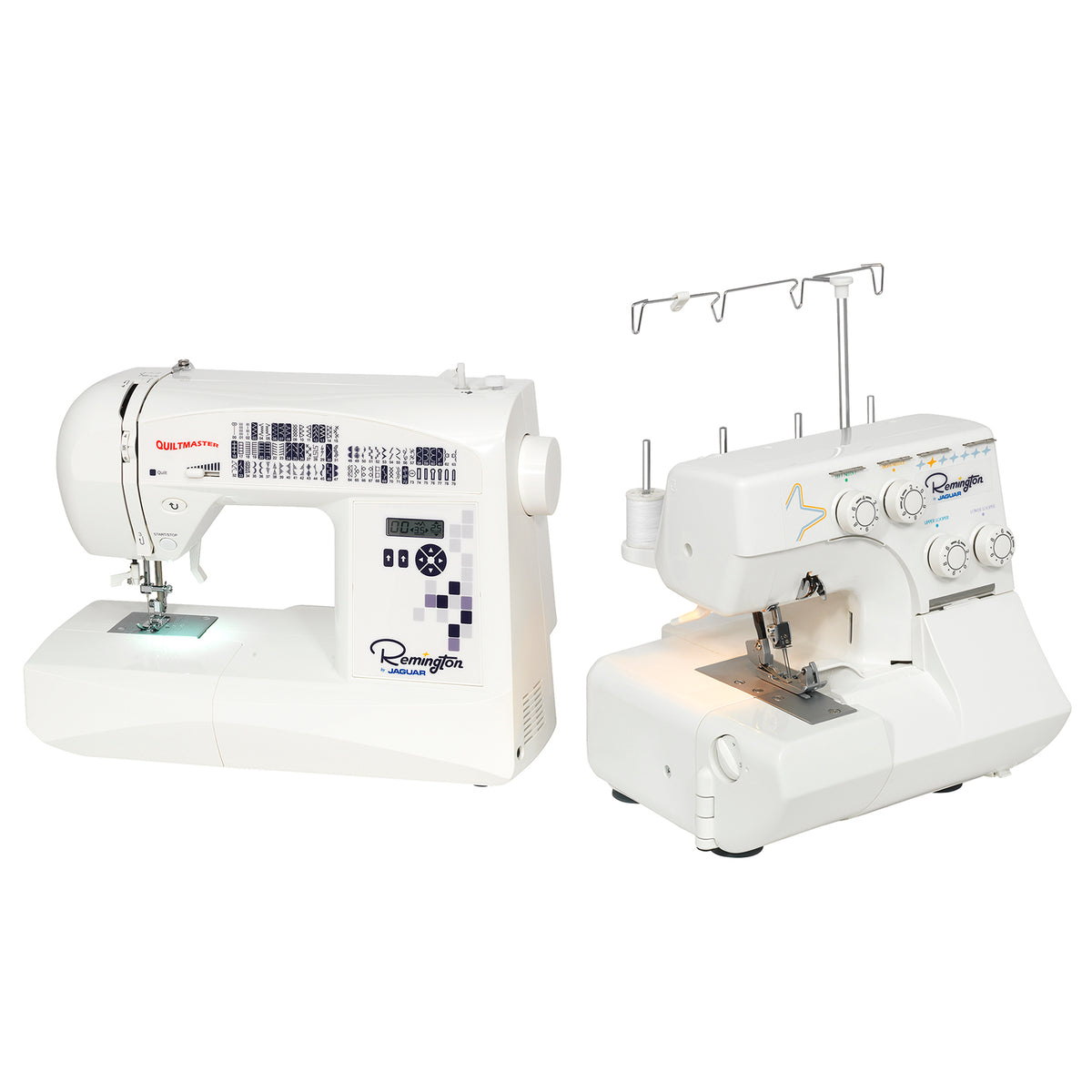 Combo Overlock Sl3340D + Máquina de Coser Remington Quiltmaster R200