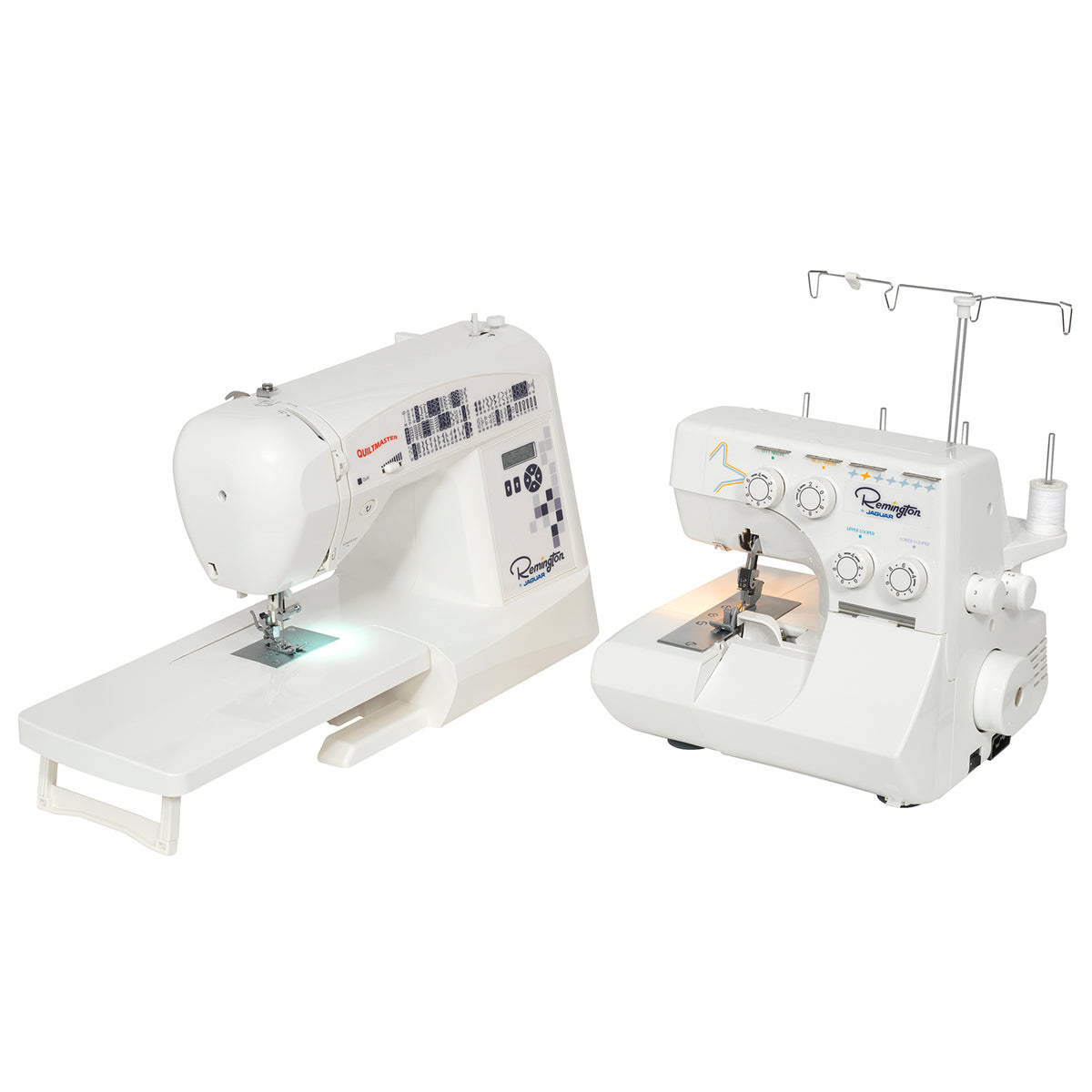 Combo Overlock Sl3340D + Máquina de Coser Remington Quiltmaster R200