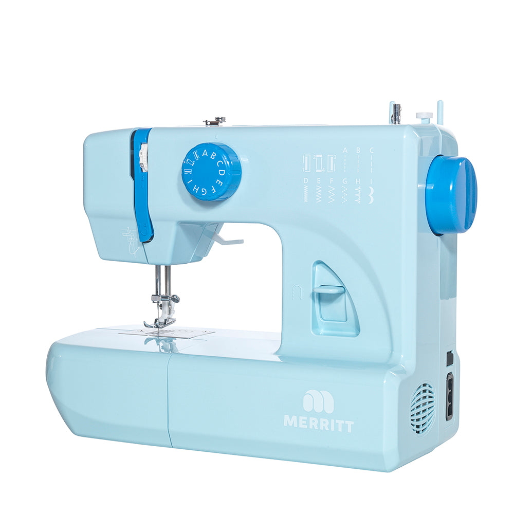 Máquina de Coser Merritt ME 6 colección color CELESTE
