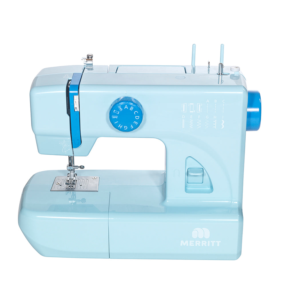 Máquina de Coser Merritt ME 6 colección color CELESTE